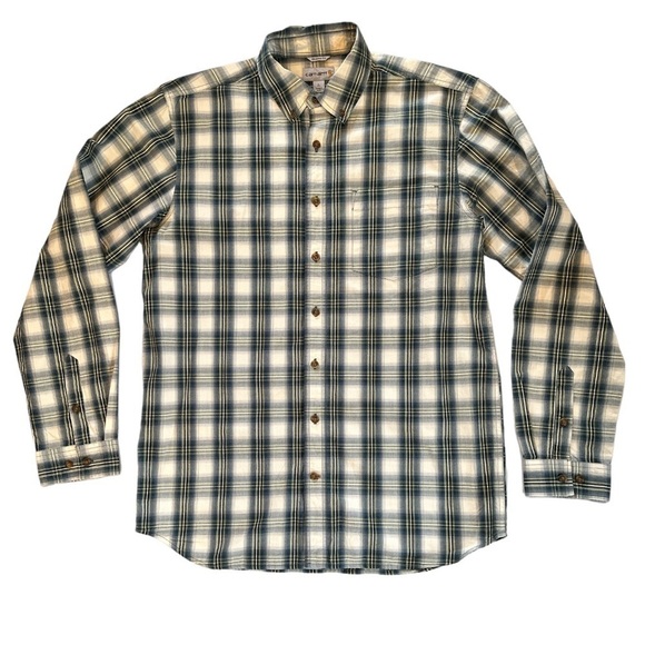 Carhartt Relaxed Fit Plaid Button Down Shirt  Men's Large Tall casual Businesss - Picture 1 of 10
